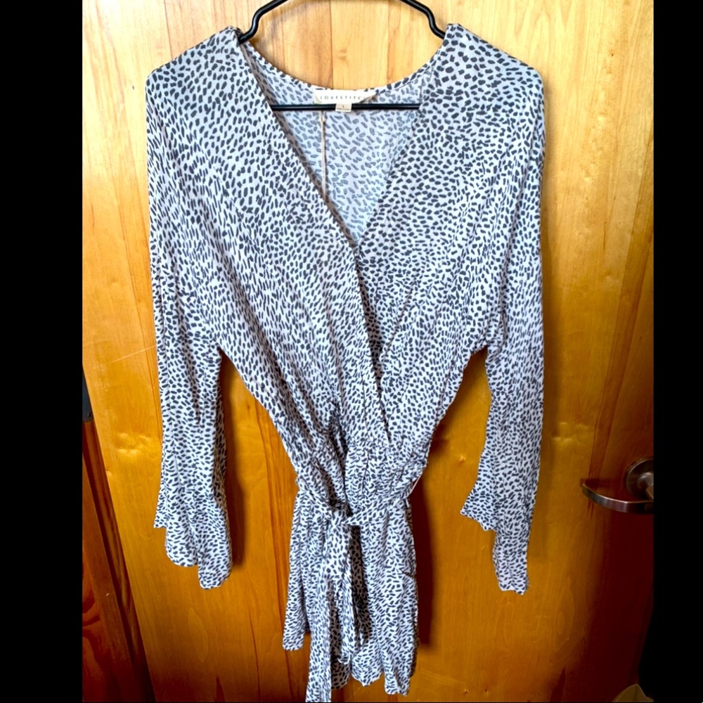 Lovestitch Bell Sleeve Printed Romper (Large)